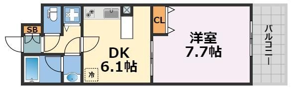 エステムプラザ大阪セントラルシティの間取り画像