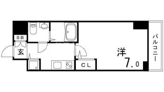 セレニテ神戸元町クレアの間取り画像