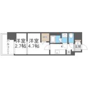 ドゥーエ天満橋の間取り画像