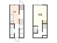 観音新町メゾネットの間取り画像