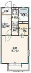 メゾンHANAMARU A棟の間取り画像