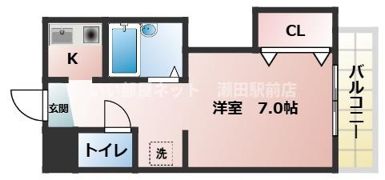 メゾン東大津の間取り画像
