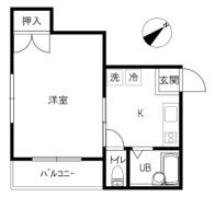 エコーハイツフワの間取り画像