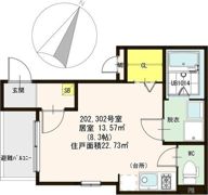ハーモニーテラス相川の間取り画像