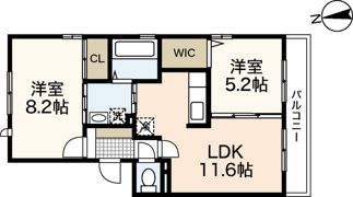 Asuka C棟の間取り画像