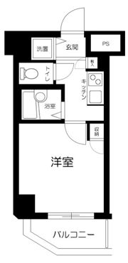 スカイコート代々木の間取り画像