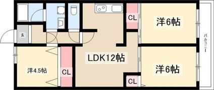ダイアパレス喜多山の間取り画像