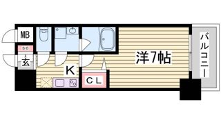 ファーストレジデンス三宮EASTの間取り画像