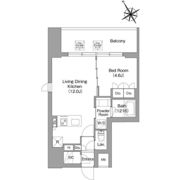 バウスフラッツ蔵前の間取り画像