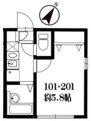 リーヴェルポート横浜Lisaの間取り画像