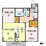 サンドルフ高須Ⅱ番館の間取り画像
