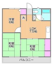 プレジールコスモスA棟の間取り画像