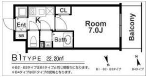 エスリード梅田グレイスの間取り画像