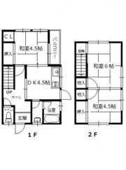 緑井2丁目借家（右）の間取り画像