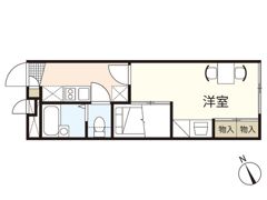 レオパレスルアールの間取り画像