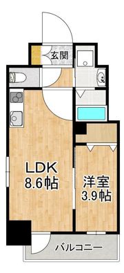 GRAND LAKE COURT浜大津駅前の間取り画像