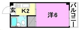 坊ちゃんハイツの間取り画像