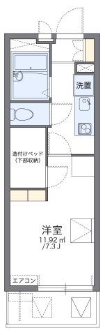 レオパレスリバーパーク菅原の間取り画像