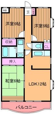 ウィーブ浦和の間取り画像