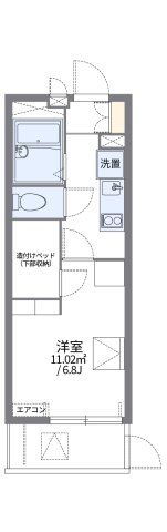 レオパレス浜風の間取り画像