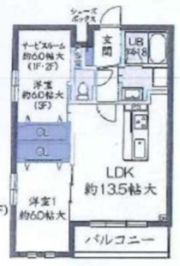 シェトワ千里山の間取り画像