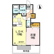 グランツ松島Dの間取り画像