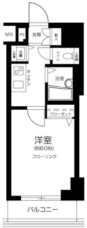 ガラ・ステーション四谷三丁目の間取り画像