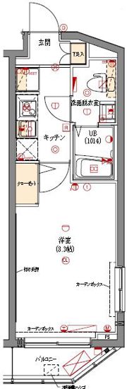 グロウワード東京ノース・アリビエの間取り画像