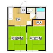 桂コーポ鈴木の間取り画像