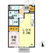 アクシス南島田D棟の間取り画像