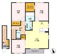 リヴェールA棟の間取り画像