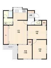 志木市本町4丁目アパートの間取り画像