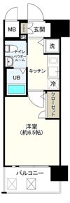 エスリード谷町六丁目の間取り画像
