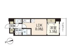 S-RESIDENCE広島駅clarityの間取り画像