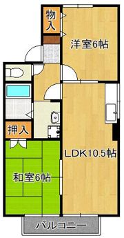 ヴェルジェKの間取り画像