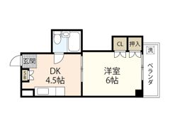ヴィラ大州通りの間取り画像