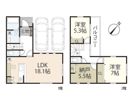 高須1丁目新築戸建借家の間取り画像
