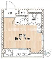 TKマンションの間取り画像