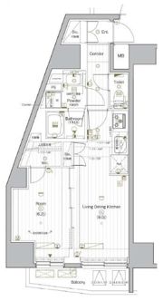 PREMIUM CUBE G 後楽園の間取り画像