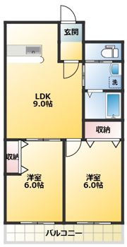 アビタシオン落合の間取り画像
