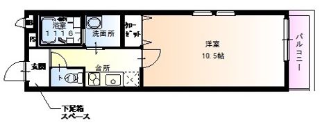フジパレス豊新Ⅵ番館の間取り画像