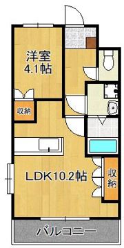 メイプル館の間取り画像