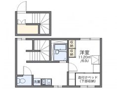 レオパレスカサベルテの間取り画像