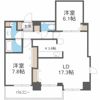 クロスレジデンス大阪新町の間取り画像