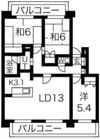 エメラルドグリーンⅤの間取り画像