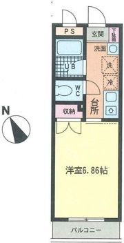 エアフォルク久里浜の間取り画像