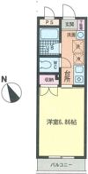 エアフォルク久里浜の間取り画像