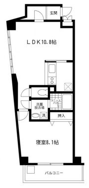 ゼフィルスA棟の間取り画像