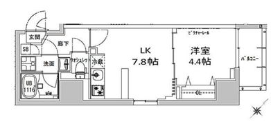 S－RESIDENCE神田avanceの間取り画像