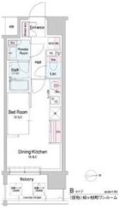 コンフォリア・リヴ南森町Qの間取り画像